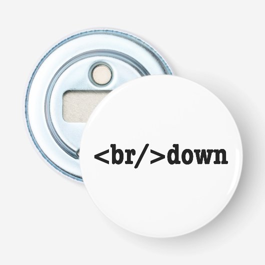 ブレークダウンHTMLコード 栓抜き (正面)