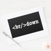 ブレークダウンHTMLコード 長方形シール (封筒)