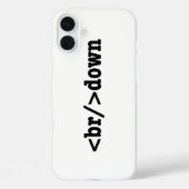 ブレークダウンHTMLコード Case-Mate iPhoneケース (裏面)