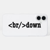 ブレークダウンHTMLコード iPhoneケース (裏面横)