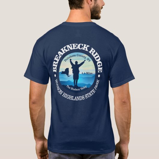 ブレークネック尾根(V) Tシャツ (裏面)