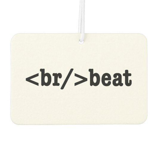 ブレークビートHTMLコード カーエアーフレッシュナー (裏面)