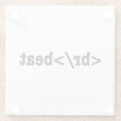 ブレークビートHTMLコード ガラスコースター (裏面)