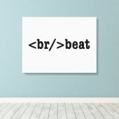 ブレークビートHTMLコード キャンバスプリント (インサイチュ (ウッドフロア))