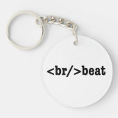 ブレークビートHTMLコード キーホルダー (正面)