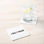 ブレークビートHTMLコード スクエアペーパーコースター (インサイチュ)