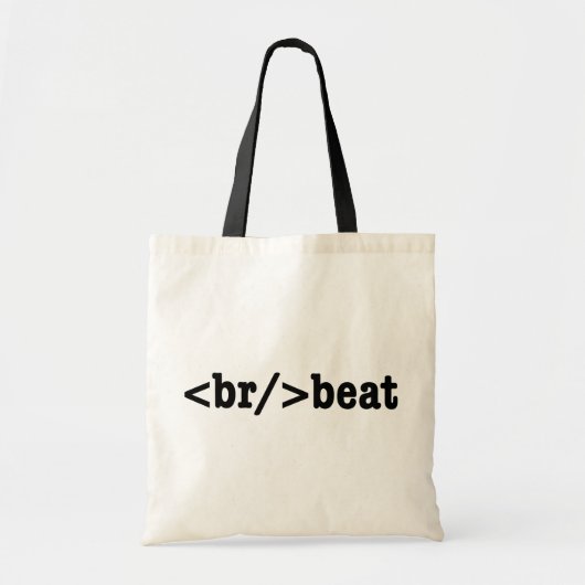 ブレークビートHTMLコード トートバッグ (正面)