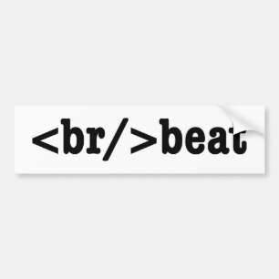 ブレークビートHTMLコード バンパーステッカー
