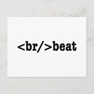 ブレークビートHTMLコード ポストカード