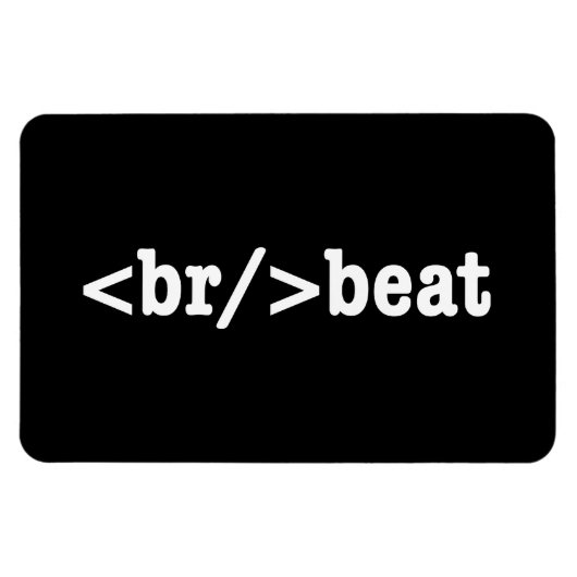 ブレークビートHTMLコード マグネット (横)