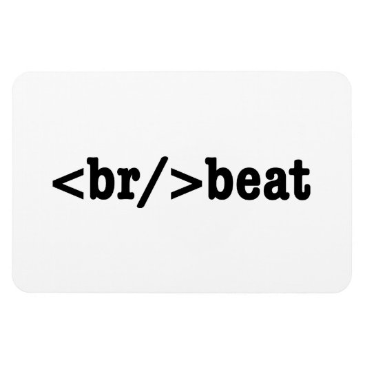 ブレークビートHTMLコード マグネット (横)