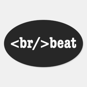 ブレークビートHTMLコード 楕円形シール