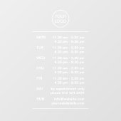 ブレークロモダンゴ付き営業営業時間 ウィンドウサイン (シート)