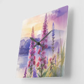 ブレージングスター美しい スクエア壁時計 (傾斜)