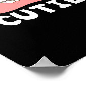 ブレース歯科おもしろい歯科矯正医ブレース顔かわいこちゃん ポスター (角)