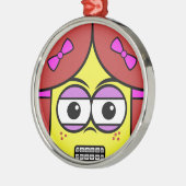ブレース顔 メタルオーナメント (左)