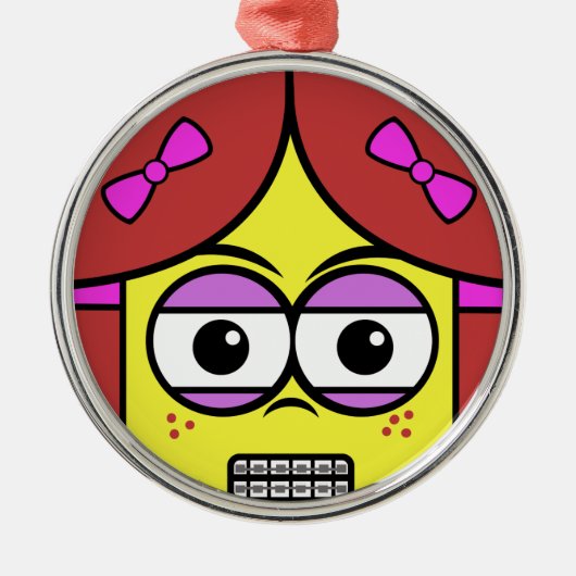 ブレース顔 メタルオーナメント (正面)