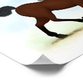 ブレーズエクエストリアン付きベイホース ポスター (角)