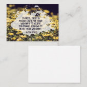 ブレーズパ感動的スカル引用文「信仰の中」 ノートカード (正面/裏面)