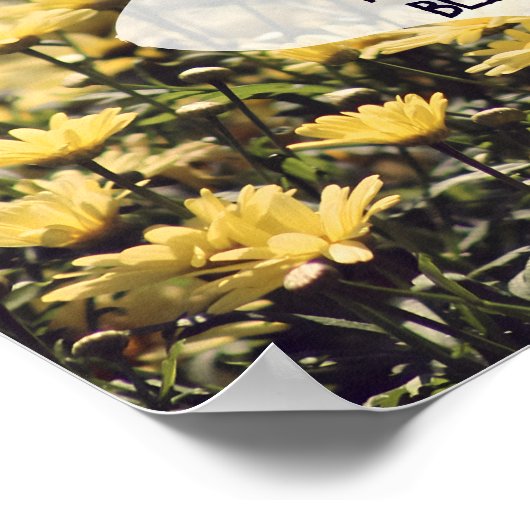 ブレーズパ感動的スカル引用文「信仰の中」 ポスター (角)