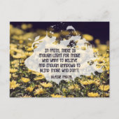 ブレーズパ感動的スカル引用文「信仰の中」 ポストカード (正面)