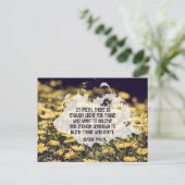 ブレーズパ感動的スカル引用文「信仰の中」 ポストカード (スタンド正面)