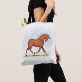 ブレーズ&ソックス馬術付きソレルホース トートバッグ (クローズアップ)
