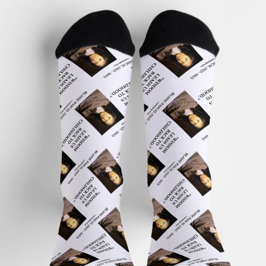 ブレーズ・パスカルの知恵は私たちを子供時代に導く ソックス (上部)