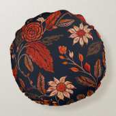 ブレータ3 – フローラルパターン ラウンドクッション (裏面)