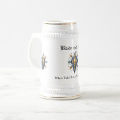 ブレードとスターズバルドゥールズゲート ビールジョッキ (正面左)