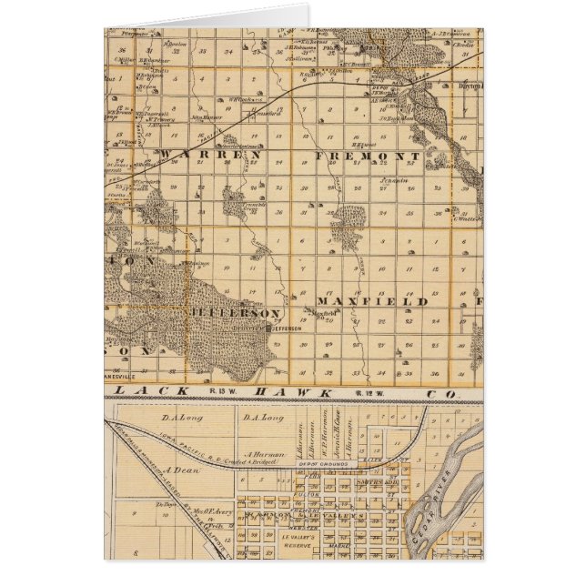 ブレーマー郡の地図 (正面)