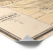 ブレーマー郡の地図 ポスター (角)