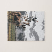 ブレーメンのミュージシャンのおもしろい動物の物語 ジグソーパズル (横)