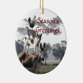 ブレーメンのミュージシャンのおもしろい動物の物語 セラミックオーナメント (右)