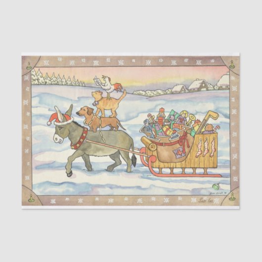 ブレーメンの町のミュージシャン 薄葉紙 (正面)