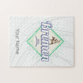 ブレーメンシティドイツレトロタウンミュージシャンヴィンテージ ジグソーパズル (横)