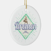 ブレーメンシティドイツレトロタウンミュージシャンヴィンテージ セラミックオーナメント (右)