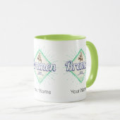 ブレーメンシティドイツレトロタウンミュージシャンヴィンテージ マグカップ (正面右)