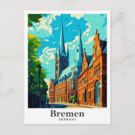ブレーメンドイツヴィンテージトラベルポートレート ポストカード