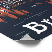 ブレーメンドイツヴィンテージ有名な旅行の場所 ポスター (角)