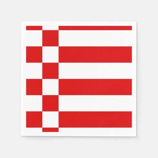 ブレーメン紙ナプキンス国旗 スタンダードカクテルナプキン (正面)