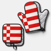 ブレーメン・キーチェーン国旗 鍋つかみ&鍋敷きセット (正面/裏面)