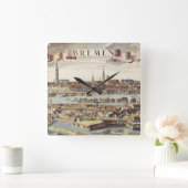 ブレーメン、ドイツ1719年 スクエア壁時計 (ホーム)