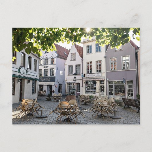 ブレーメン，ドイツ，歴史的中心部， ポストカード (正面)