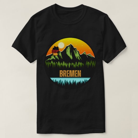 ブレーメン、ドイツ Tシャツ (デザイン正面)