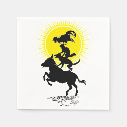 ブレーメン・ナプキンスのミュージシャン スタンダードカクテルナプキン (正面)