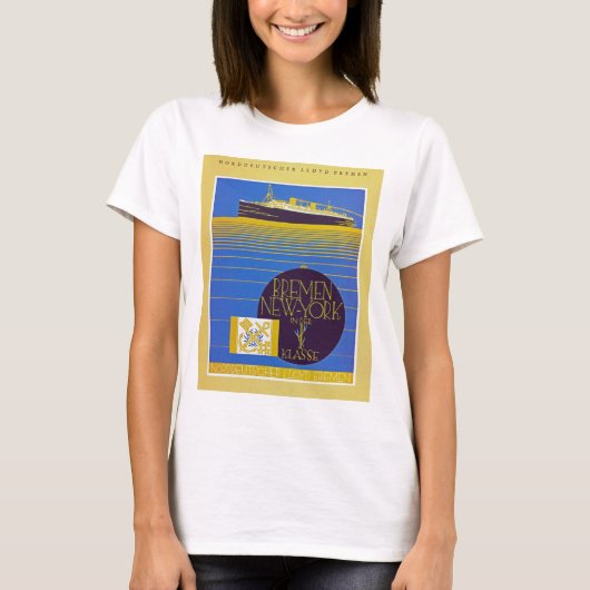 ブレーメン – ニューヨークin der 1st Classe Tシャツ (正面)