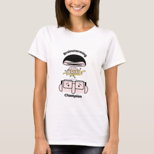 ブレーンストーミングのチャンピオンの脳 Tシャツ