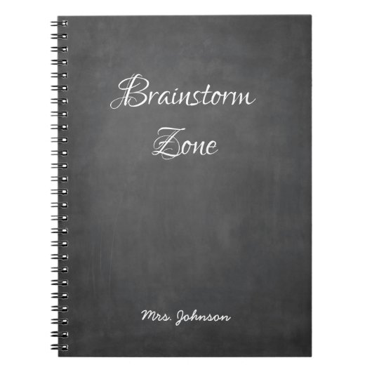 ブレーンストームゾーングレーノートブック ノートブック (正面)