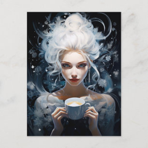 ブレー霜の降りたズ:コーヒー愛好家のための冬のエリクシャー シーズンポストカード